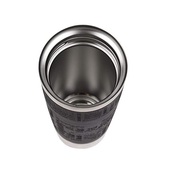 Emsa Travel Mug Classic Grande Thermobecher 500ml, Kaffeebecher to go hÃ¤lt 6h heiÃ, 12h kalt, auslaufsicher, Easy Quick-Press-Verschluss, Isolierbecher mit 360Â°-TrinkÃ¶ffnung, schwarz, 515615 – Bild 7
