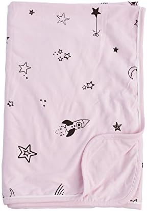 My cool stroller Blanket - ultra-soft organic cotton stroller blanket - Pink - Galaxy Star
