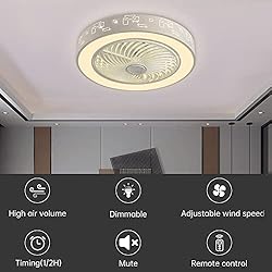 VPchoice Low Profile Ceiling Fan with Light Modern