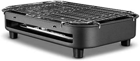 review Zcm Electric Grills Multifunctional Electric Barbecue Grill Household Smokeless Teppanyaki Barbecue Grill Electric Grill 220V Indoor Barbecue Machin (Color : Black)