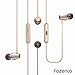 Bluetooth Headphones, Wireless Bluetooth V4.2 Magnetic Sports Earphones w/Mic IPX5 Waterproof Stereo Sweatproof Earbuds for Gym Running Workout 6 Hours Battery Noise Cancelling Headsets (Gold)