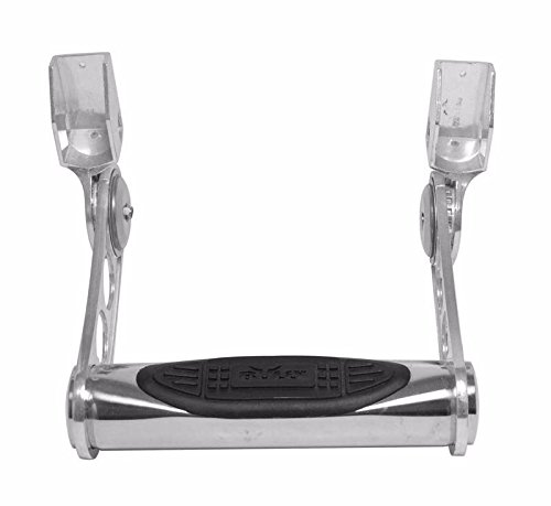 BULLY Mirror Polished T-304 3in Stainless Steel Pair of Truck Bed Side Steps Nerf Bar w/ Multi-Level Adjustment for Height Settings
