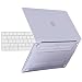HDE Clear MacBook Pro 13 Case 2019 2018 2017 2016 Release A1989 A1706 A1708, Plastic Hard Shell Cover Compatible Newest MacBook Pro 13 Inch with/Without Touch Bar, Transparent