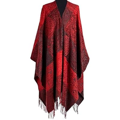 Biddy Murphy Irish Ruana Wool & Chenille 59 Inches x 78 ¾ Inches Made in Scotland Biddy Murphy Irish Ruana Wool & Chenille 59 Inches x 78 ¾ Inches Made in Scotland