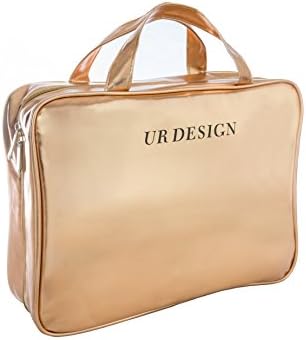Toiletry Travel Bag Makeup Bag Travel Kit Case Large Size Rose Gold, By UR DESIGN