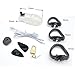 YiFeng Male Electro Chastity Cage Device Belt Restraint Locking Bondage 60 (Clear)