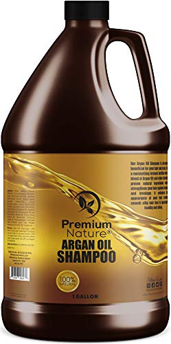 Argan Oil Shampoo Sulfate Free - Natural Clarifying & Volumizing Gentle on Curly & Color Treated Hair Deep Conditioning Hair Growth Treatment Anti Dandruff & Hair Loss Formula For Men & Women 1 Gallon - Thumbnail 5