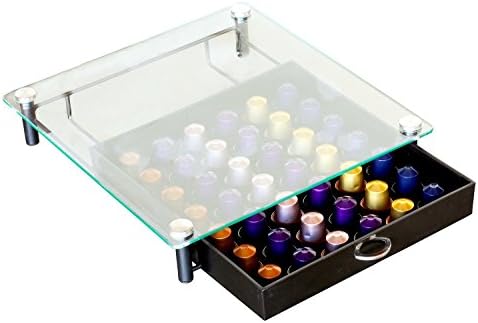 DecoBros crystal glass wooden Nespresso Nespresso storage (storage case) capsule holder