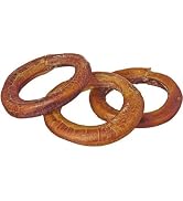 Pawstruck Bully Stick Rings - Natural Bulk Dog Dental Treats & Healthy Chew, Best Thick Low-Odor ...
