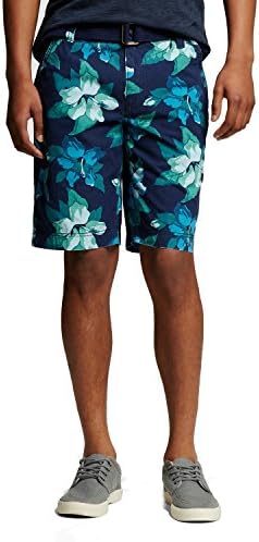 Men's Floral Flat Front Shorts Blue Floral - Mossimo Supply Co. (34)