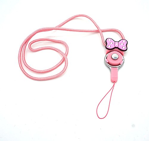 GTONEE Durable Nylon Detachable Phone Neck Lanyard Cellphone Straps (Cute Bow)