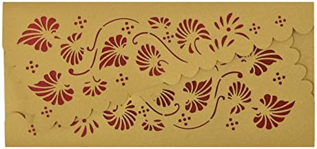 Anand Cards Fine Laser Cut Envelope, 19 cm x 9 cm x 2 cm (Pack of 10)