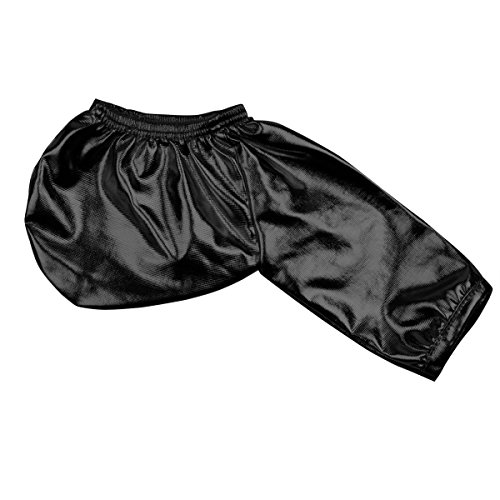 YiZYiF Sexy Men's Underwear Penis Bulge Pouch PVC Metallic Cock Bag Underpants Black One Size