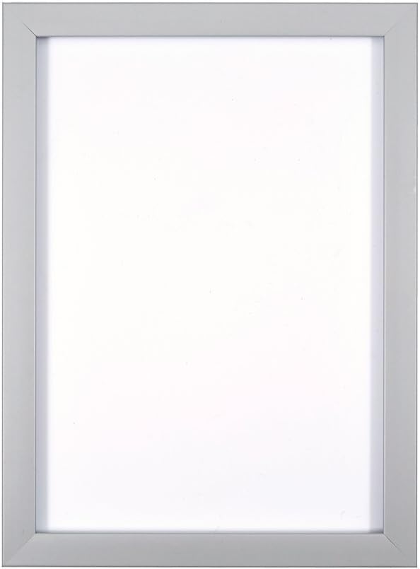 Rainbow Colour Range Picture/Photo/Poster frame- With an MDF backing board - With a High Clarity Styrene Shatterproof Perspex Sheet-Very Light Grey-6" x 4" - rcrp-Gry-6-4