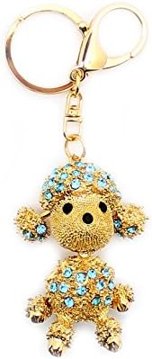 Wallets King Women's Sparkling Crystal Stone Bag Handbag Key Charm 4 x 8cm Teddy Bear