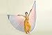 MUNAFIE Halloween Costumes Belly Dance Isis Wings for Children Kids Rainbow (With Sitcks and Bag)