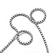 AmyRT Jewelry 3mm Titanium Steel Rolo Silver Chain Necklaces for Women Men 16 to 30 in