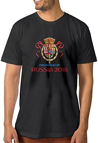 Flags of Spain World Cup 2018 Man Short Sleeve T-Shirt Tee Shirt Mens Classic Casual Tops S-6XL