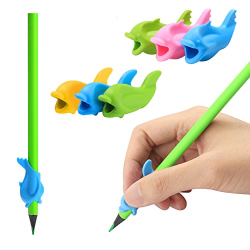 Pencil Grips,Kids Handwriting,Silicone Ergonomic Pen Writing Aid Grip Pencil Grip for Preschoolers for Special Needs (12PCS)