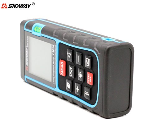 SNDWAY SW-E150 150M 493FT Digital Diastimeter Laser Distance Meter Laser Rangefinder Meter Area Volume Measure Tool