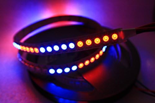 WS2812B HD Strip 2 m 288 LEDs with Integrated WS2811 Controller and Connection Cable Black