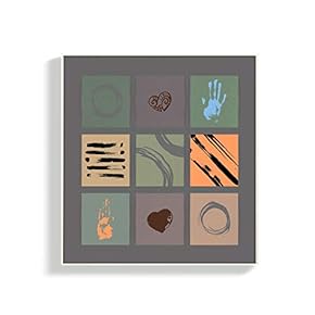 Canvas Wall Art for Living Room, Bedroom Puzzle Framed Canvas Prints for Home Decoration Ready to Hang - 16x16 inches