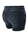 LE3NO Womens Fitted High Rise Push Up Denim Jean Shorts