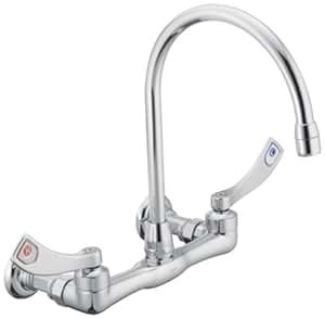 Moen 8126 Commercial M-DURA Two-Handle Wall Mount Utility Faucet 2.2