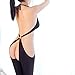 Makaor Womens Sexy Lingerie,Women's Halter Open Crotch Babydoll One Piece Bodystocking for Sex