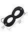Boao 24 Pack Halloween Masks Felt Mask Eye Masks Half Masks with Elastic Rope for Party Costume Accessory (Black)