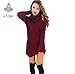 High-necked Sweater Dress,Morecome Womens Casual Long Sleeve Jumper Turtleneck Sweaters