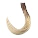Full Shine Tape in Hair Extensions Color 3 and 8 Brown Fading to 613 Platinum Blonde 20PCS Human Hair Extensions Tape Ins 16 Inch Ombre Soft Hair Seamless Tape in Extensions for Women Real Hair 50g