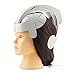 Genmine Electric Head Massager Brain Massage Helmet Scalp Relax Acupuncture Points Gray with Adjustable Size and 8 Modes for Stress Relax Metabolism Sleep Quality Health Care