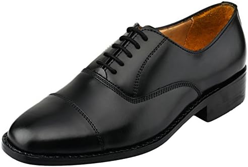 Captoe Oxford Goodyear Welted Formal Handmade Leather Dress Shoes