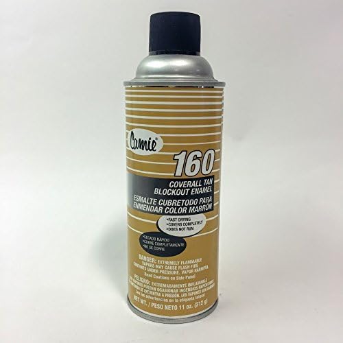 12 Cans Professional Industrial Camie 160 Coverall Tan Blockout Enamel Spray - Reuse Cardboard Boxes - Twelve 11oz Cans per Order