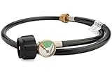 Cuisinart QG-008H LP Adapter Hose with Tank Gauge, 4-Foot
