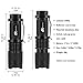 AR happy online 5 Pack AR-100 LED Flashlight, 3 Light Modes, Water Resistant, Mini Zoomable Flashlight Torch with Clip for Indoor, Outdoor, Camping, Hiking and Cycling