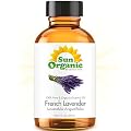 Organic French Lavender Essential Oil 100% Pure -- 2 fl oz (59ml) -- Sun Organic