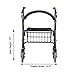 NOVA Medical Products Bariatric Rollator Walker, 400 lb Weight Capacity, Blue