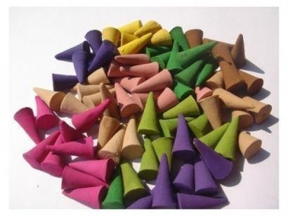 Thailand Incense Cones Mixed Variety of Scents (Pack of 100 Cones) Thailand Product 1 pact.