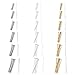 PH PandaHall 1740pcs Flat Head Pins for Jewelry Making, 6 Size Iron Headpins 3 Color Metal End Headpins Straight Head Pins Needles Findings for Earring Jewelry Making DIY Craft 40/35/28/22/20/16mm