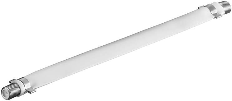Goobay 11837 SAT window feed-through flat - F female > F female, white, 0.2 m