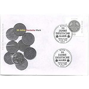 1998 Rare Germany FDC Coin On Stamp # 435
