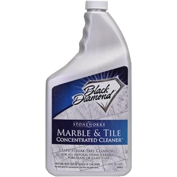 MARBLE & TILE FLOOR CLEANER. Great for Ceramic, Porcelain, Granite, Natural Stone, Vinyl and Brick. No-rinse Concentrate. (1-Quart)