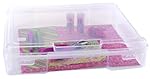 IRIS 12" x 12" Portable Project Case, 6 Pack, Clear