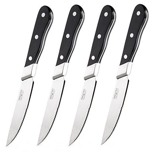 UPC 849344059141, Maestro Cutlery Volken Series German High Carbon Stainless Steel Professional Knifes - Choose Your Knife (4 piece Steak Knife Set)