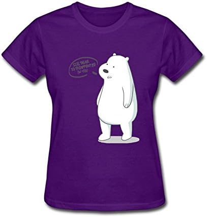 Women Design We Bare Bears Ice Bear Is Disappointed In You T Shirts Purple S