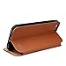 iPhone 6 Plus Case Cover, Labato Leather Stand Case Magnetic with Fold Stand and Window Open Case and 100% Handmade Folio Flip Case for Apple iPhone 6 Plus 5.5'', Brown Color Lbt-I6L-07L21