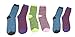 6 Pair Women's Ladies Warm Thermal Socks with Heat Trap Technology Assorted Beautiful Colors, USA Size 9-11