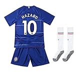 Claire Bernal Chelsea 2018/2019 Season #10 Hazard Home Youths/Kids Soccer Jersey & Shorts & Socks